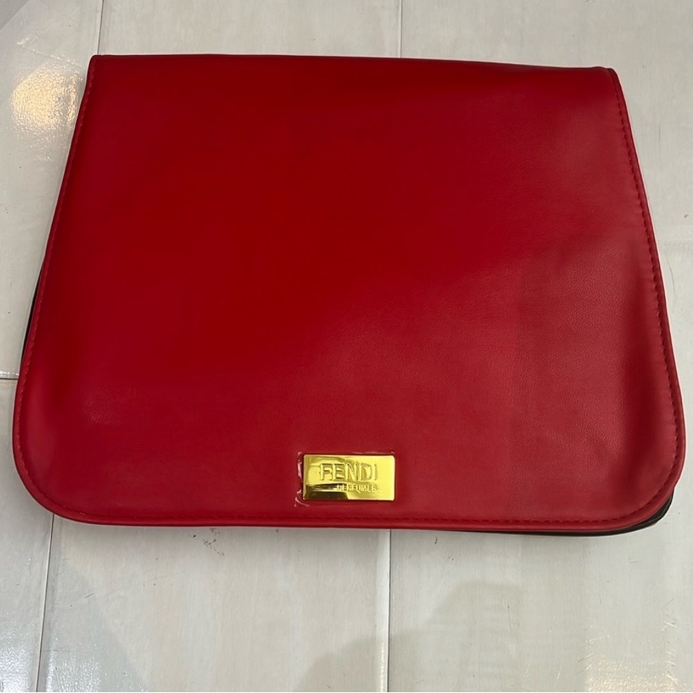 FENDI COSMETIC BAG W FREE PURSE CHAIN - Picture 1 of 9